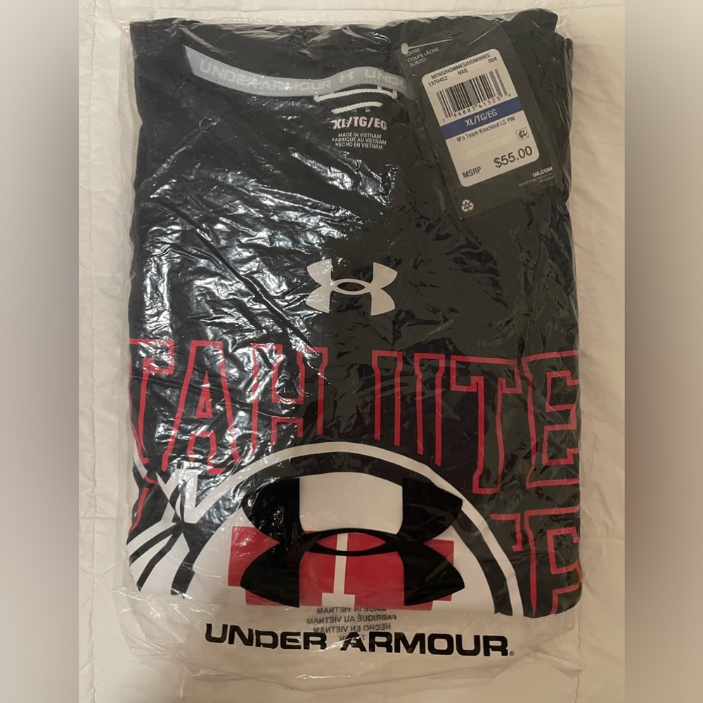 Men’s XL Utah Utes short sleeve shirt. New with tags still in plastic.